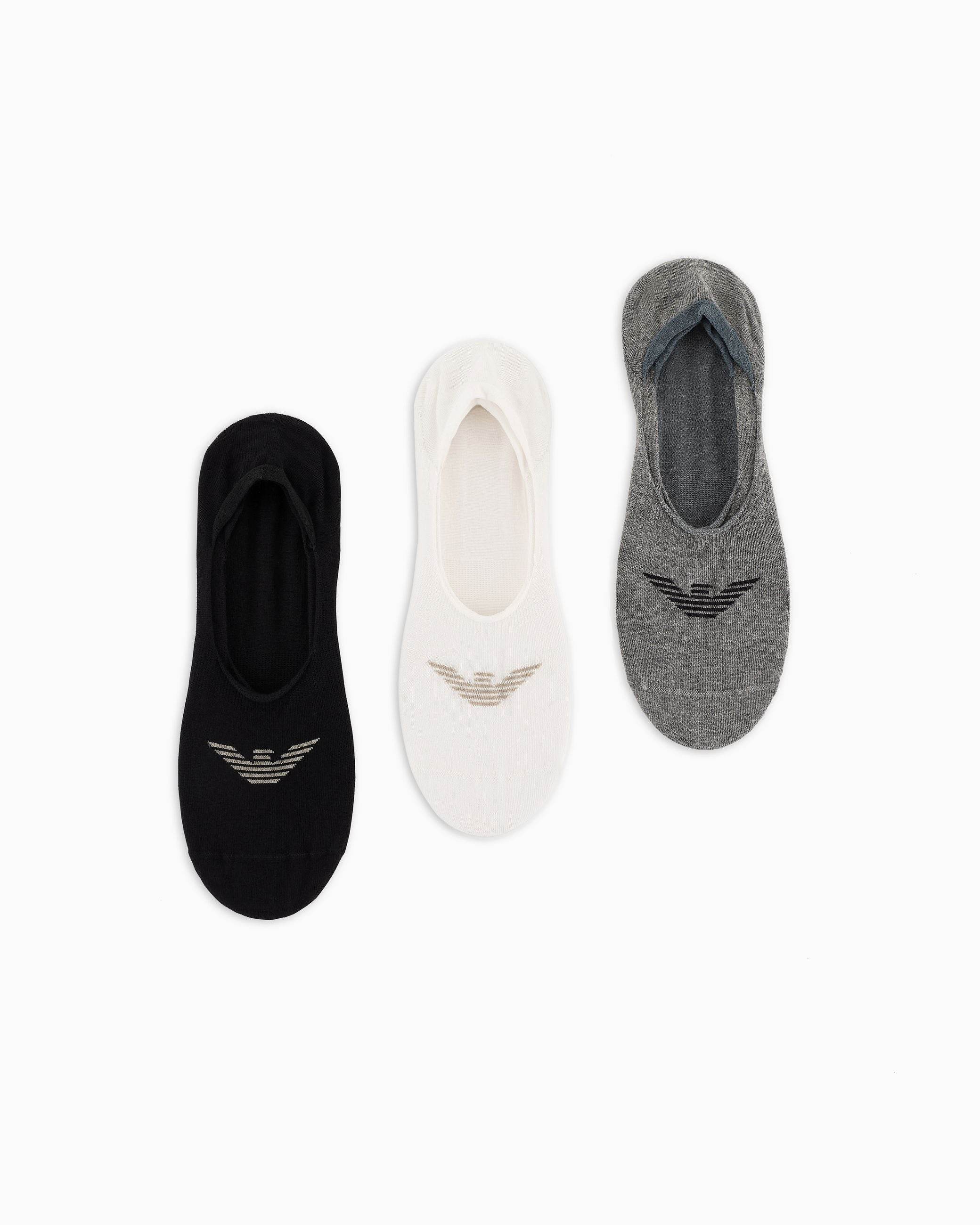 Salvapiedi 3-pack Uomo AF12271 EM000548 Emporio Armani - evabiancheria